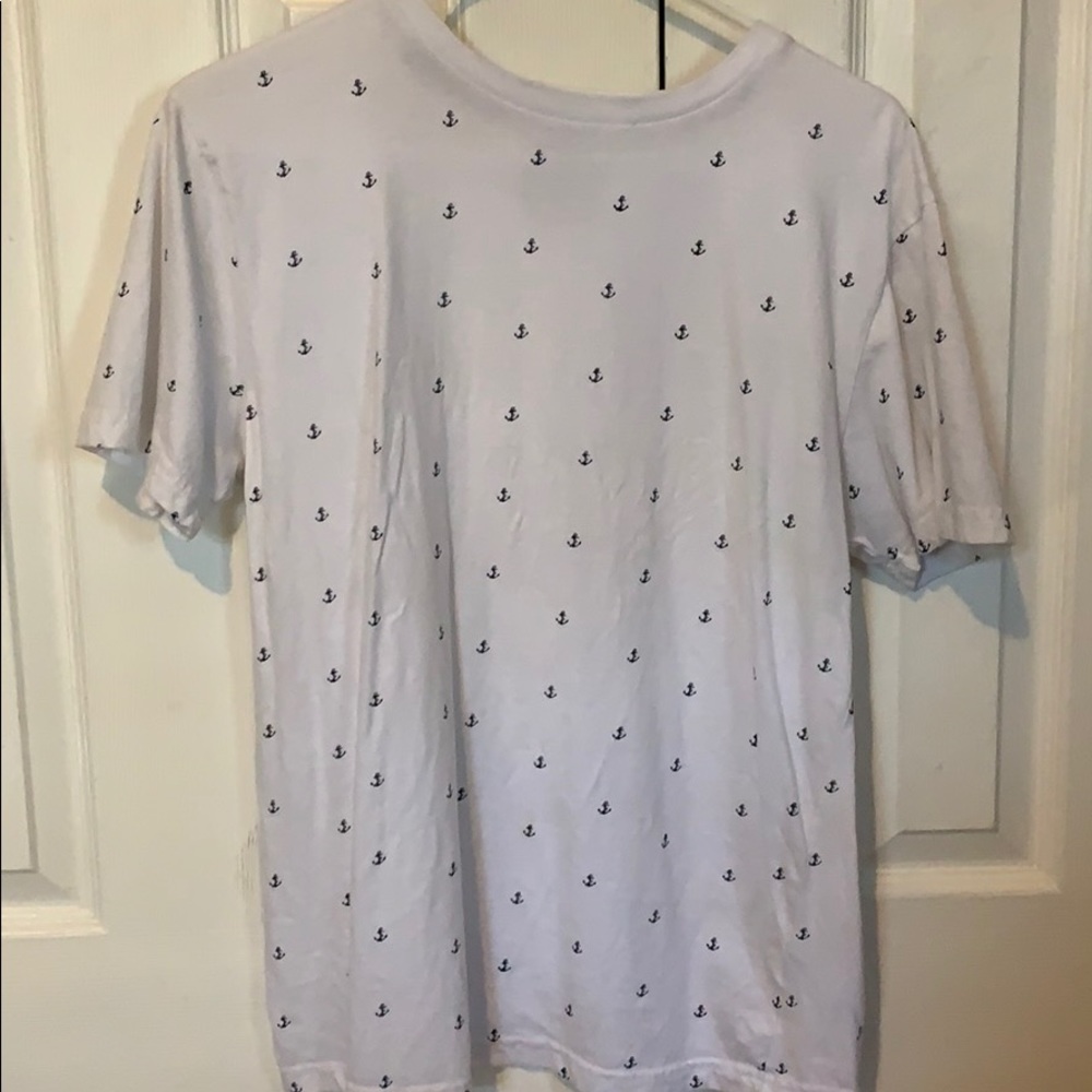 DENIM&FLOWER WHITE ANCHOR TEE